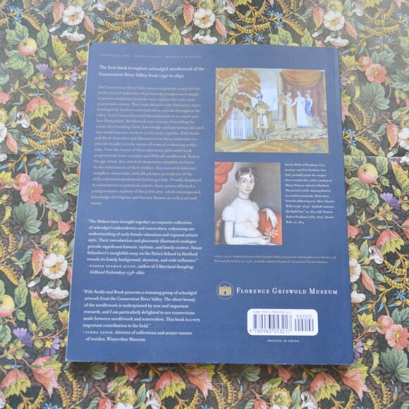 With Needle and Brush Schoolgirl Embroidery from the Connecticut River Valley 17 - Picture 2 of 6